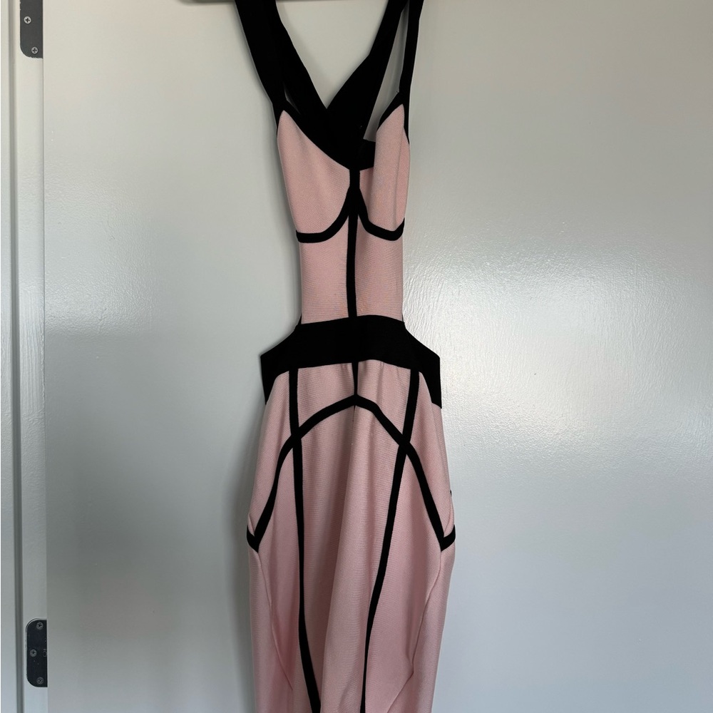 Vintage BCBG Backless Bandage Dress